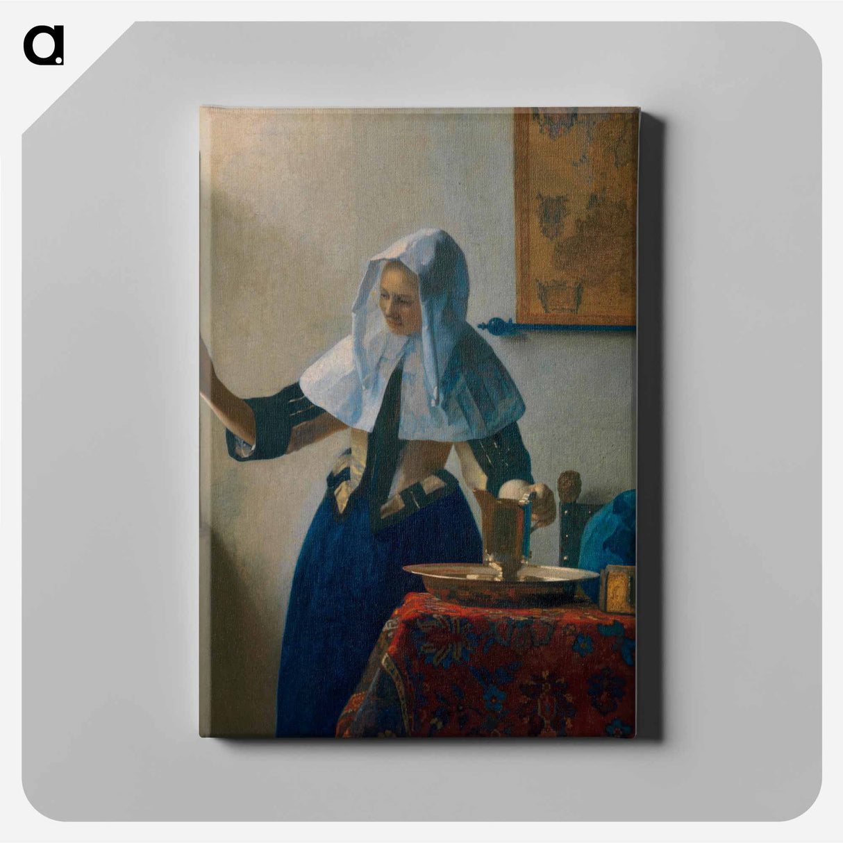 Young Woman with a Water Pitcher - Johannes Vermeer Canvas.