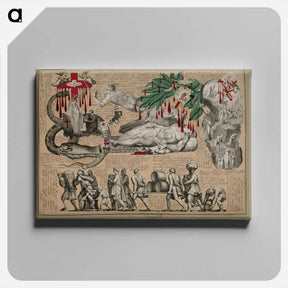 アートパネル-Victorian Blood Book
 - ジョン ビングリー ガーランド Canvas.