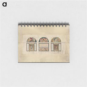 アートメモ帳-Original designs for the decoration at Boston Library by John Singer Sargent - ジョン シンガー サージェント Memo.