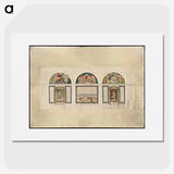 Original designs for the decoration at Boston Library by John Singer Sargent - ジョン シンガー サージェント Poster.