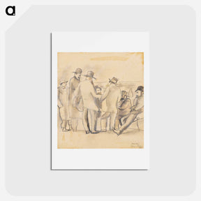 アートポストカード-Group of Men, New York
 - ジュール パスキン Postcard.
