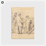 アートポストカード-Group of Men, New York
 - ジュール パスキン Postcard.