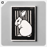 Sitting rabbit - ユリー デ フラーハ Canvas.