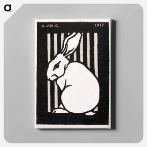 アートパネル-Sitting rabbit - ユリー デ フラーハ Canvas.