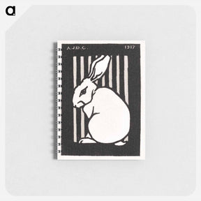 アートメモ帳-Sitting rabbit - ユリー デ フラーハ Memo.