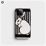 Sitting rabbit - Julie de Graag Phone Case.