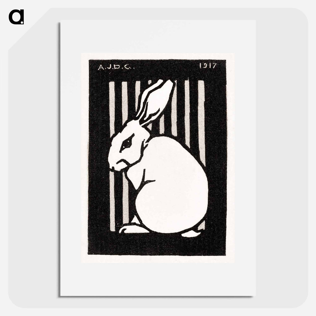 Sitting rabbit - ユリー デ フラーハ Poster.