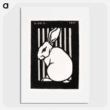 Sitting rabbit - ユリー デ フラーハ Poster.