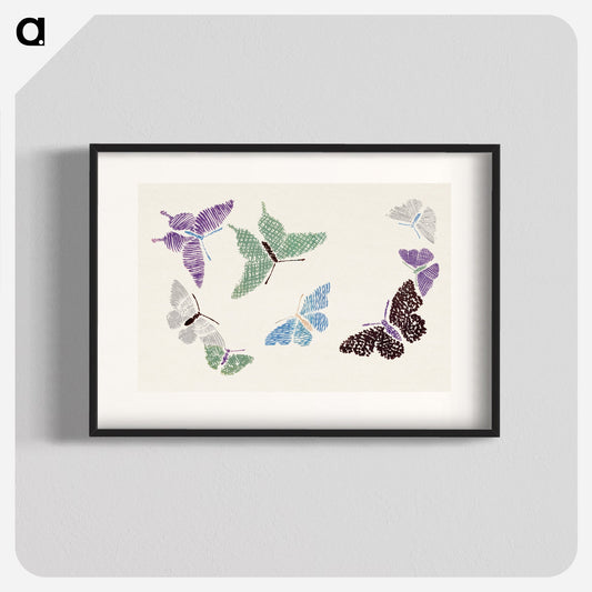 Vintage butterfly Poster.