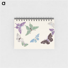 アートメモ帳-Vintage butterfly - 神坂 雪佳 Memo.
