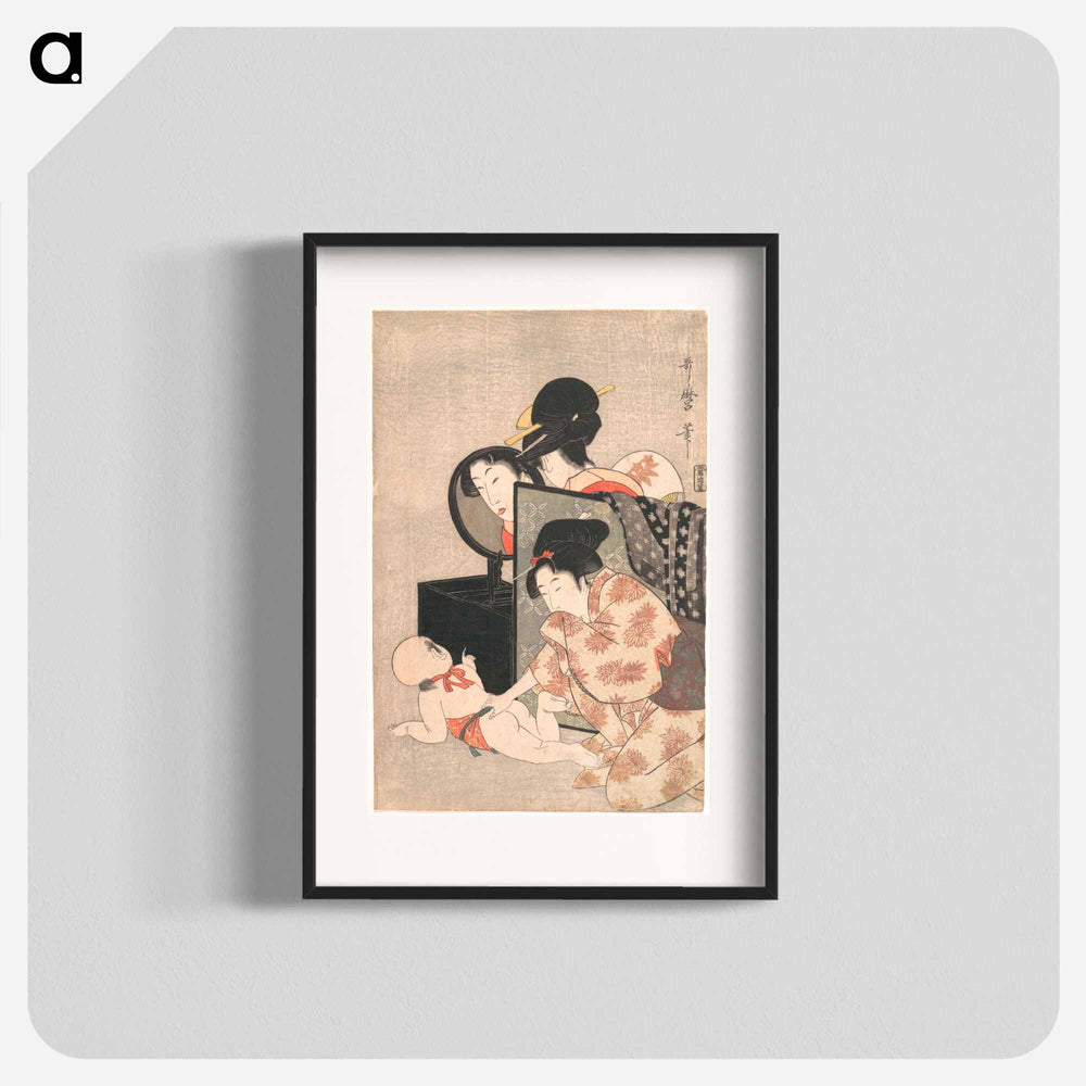 Mother and Child - 喜多川 歌麿 Poster.