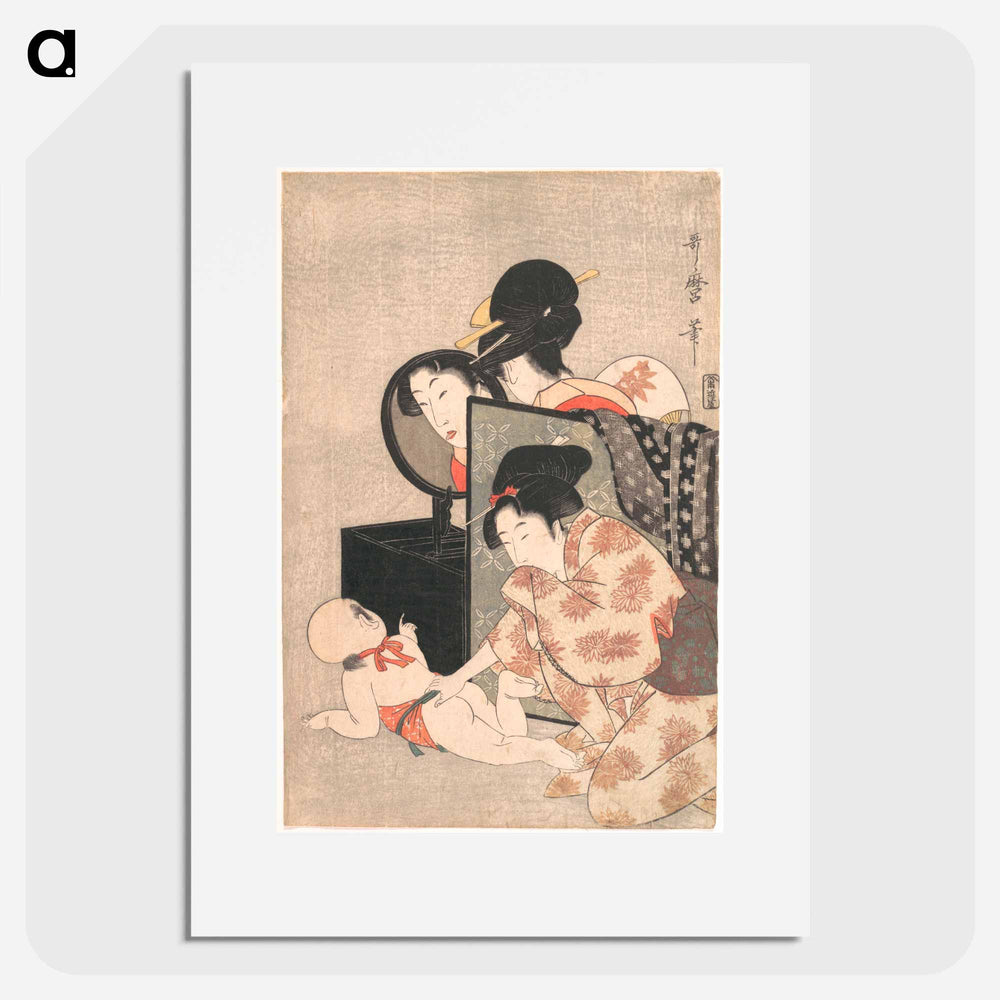 Mother and Child - 喜多川 歌麿 Poster.