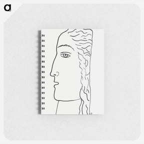 アートメモ帳-Woman head - レオ ヘステル Memo.