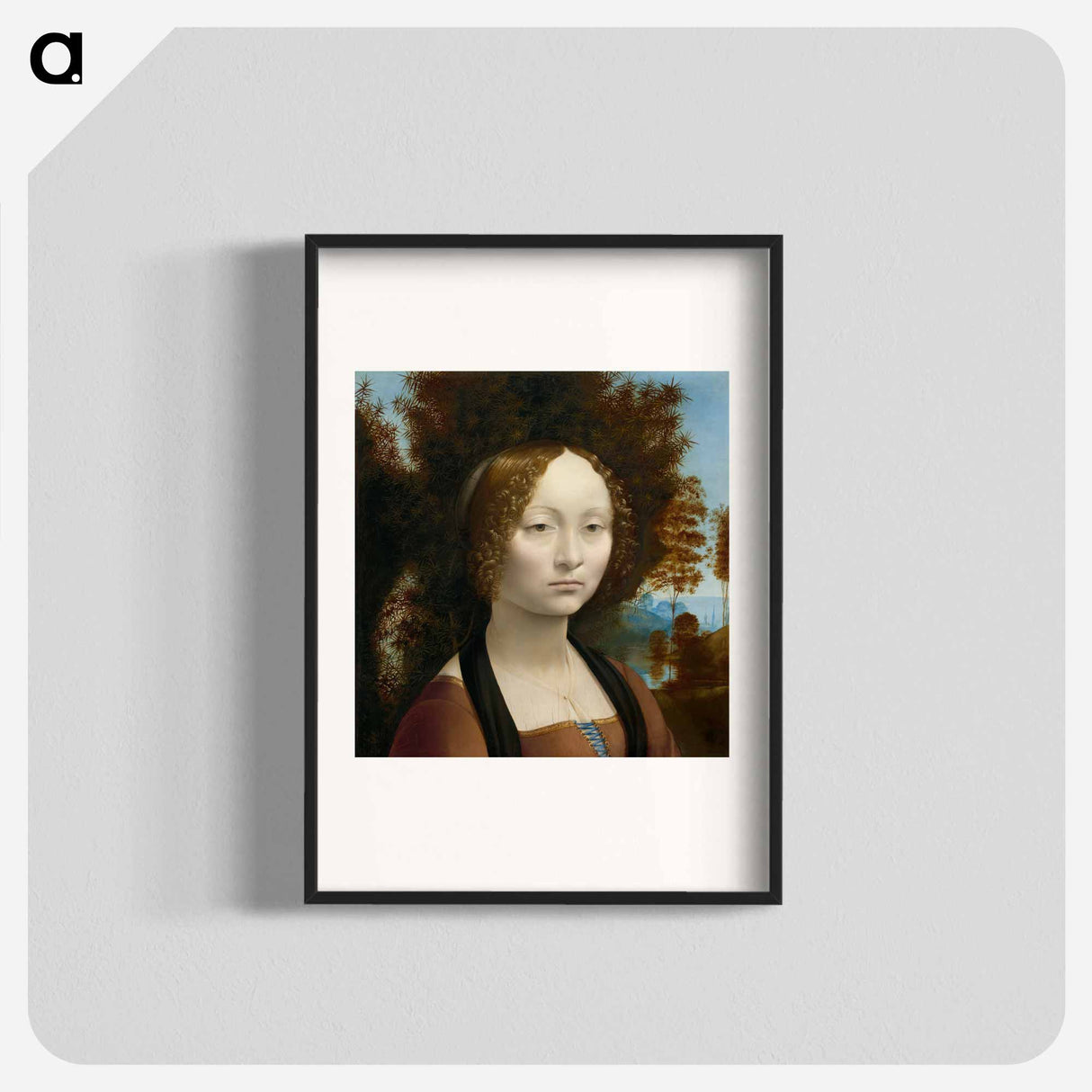 Ginevra de' Benci - Leonardo da Vinci Poster.