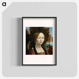 Ginevra de' Benci - Leonardo da Vinci Poster.