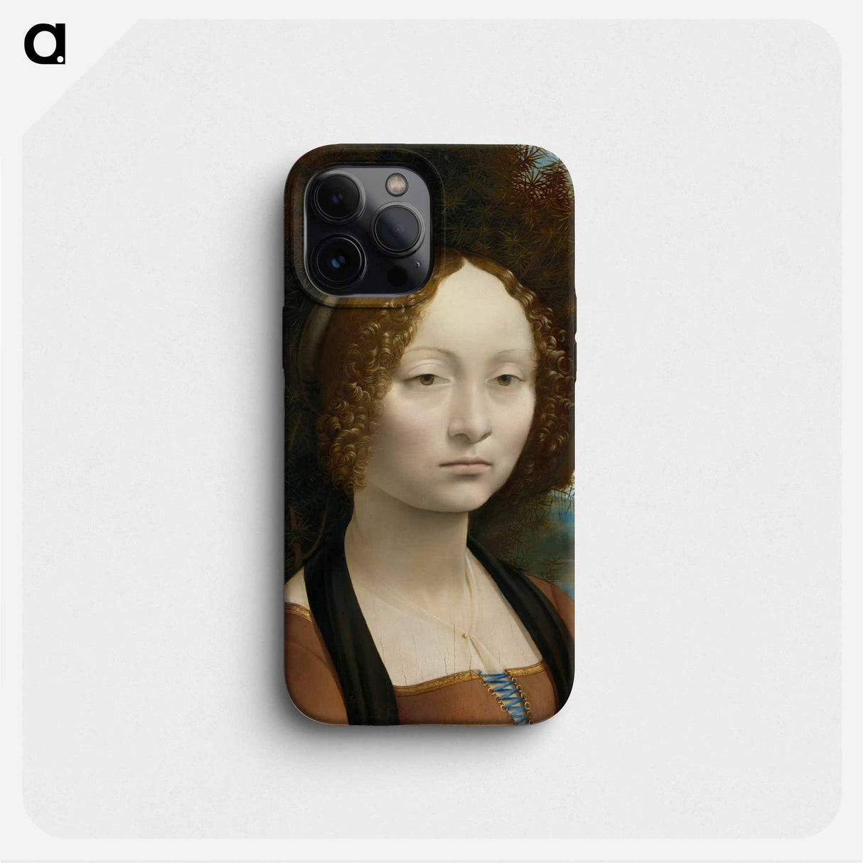 Ginevra de' Benci - レオナルド ダ ヴィンチ Phone Case.