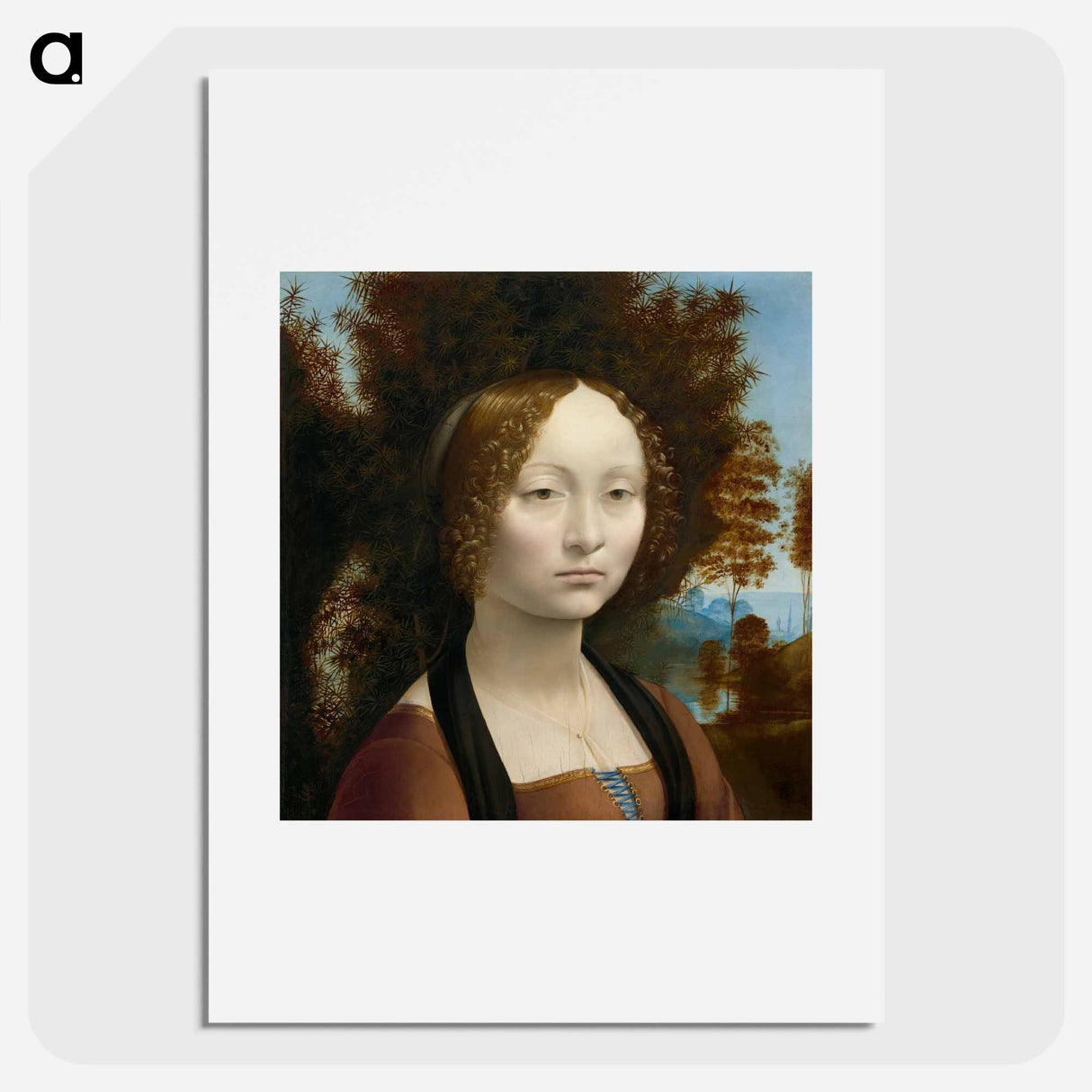 Ginevra de' Benci - Leonardo da Vinci Poster.