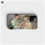 Mother Feeding Child - Mary Cassatt Phone Case.