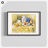 Apples on a Sideboard - ポール セザンヌ Poster.