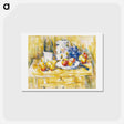 アートポストカード-Apples on a Sideboard - ポール セザンヌ Postcard.