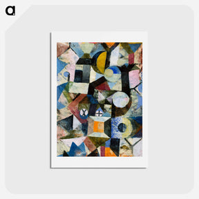 アートポストカード-Composition with the Yellow Half-Moon and the Y
 - パウル クレー Postcard.