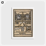 アートポストカード-Design for a bookplate for Kenneth Fitzpatrick Mackenzie - ポール ナッシュ Postcard.