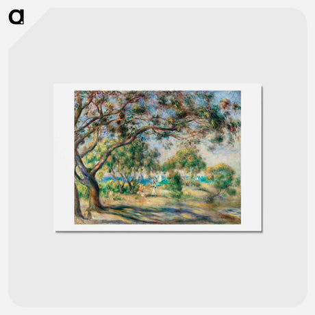 アートポストカード-Bois de la Chaise (Paysage) - ピエール オーギュスト ルノワール Postcard.