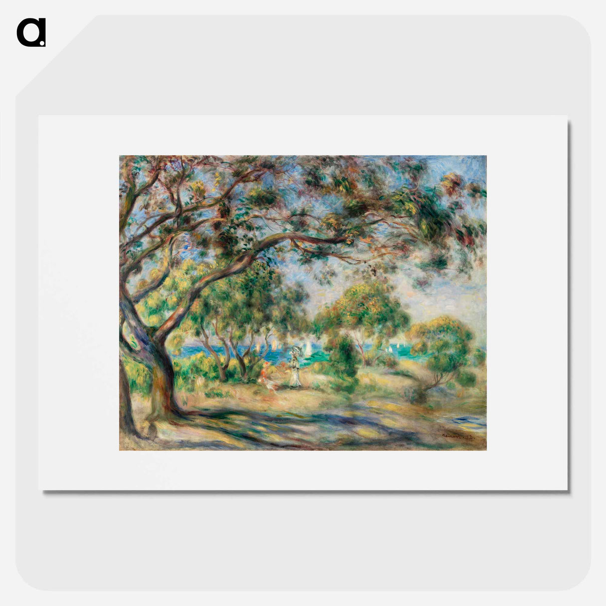 Bois de la Chaise (Paysage) - Pierre-Auguste Renoir Poster.