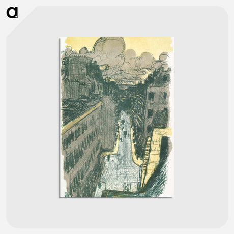 アートポストカード-Street Seen from Above
 - ピエール ボナール Postcard.
