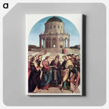 The Marriage of the Virgin - ラファエロ サンティ Canvas.