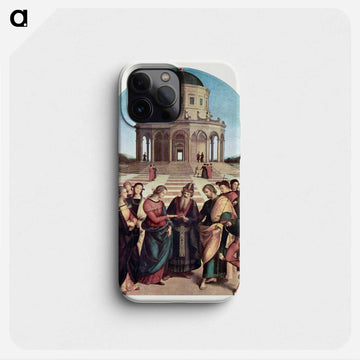 The Marriage of the Virgin - ラファエロ サンティ Phone Case.