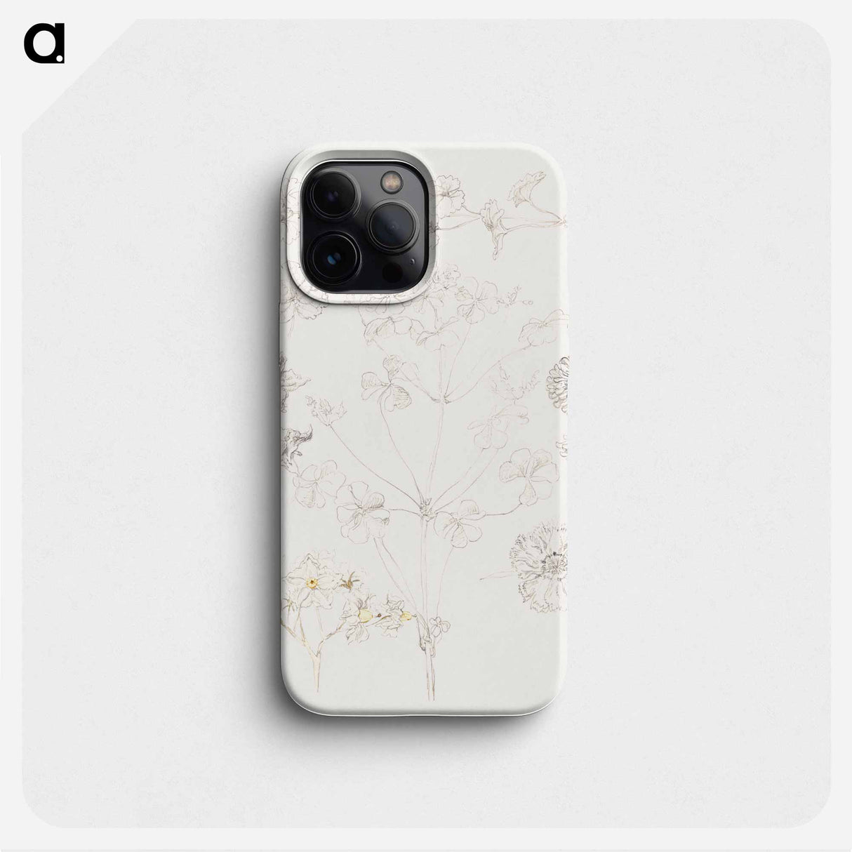 Oxalis, Zinnia, and Potato Blossom - サミュエル コールマン Phone Case.