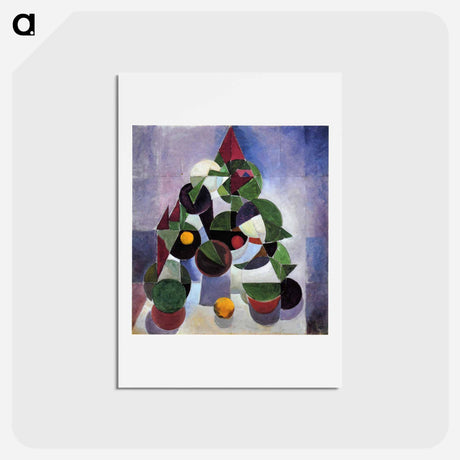 アートポストカード-Composition I (Still life) - テオ ファン ドゥースブルフ Postcard.