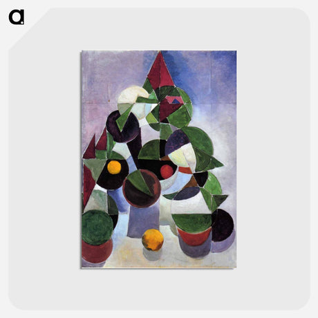 アートポストカード-Composition I (Still life) - テオ ファン ドゥースブルフ Postcard.