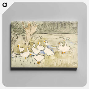 アートパネル-Ducks - テオ ヴァン ホイテマ Canvas.