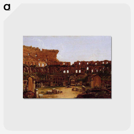 アートポストカード-Interior of the Colosseum, Rome - トーマス コール Postcard.