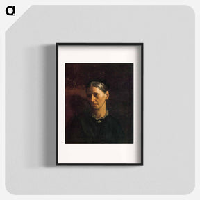 アートポスター-Portrait of Mrs. James W. Crowell - トーマス エイキンズ Poster.