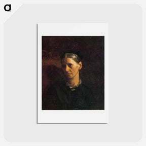 アートポストカード-Portrait of Mrs. James W. Crowell - トーマス エイキンズ Postcard.