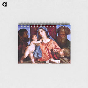 アートメモ帳-Madonna of the Cherries - ティツィアーノ ヴェチェッリオ Memo.