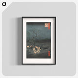 New Year's Eve Foxfires at the Changing Tree, Ōji
 - 歌川 広重 Poster.