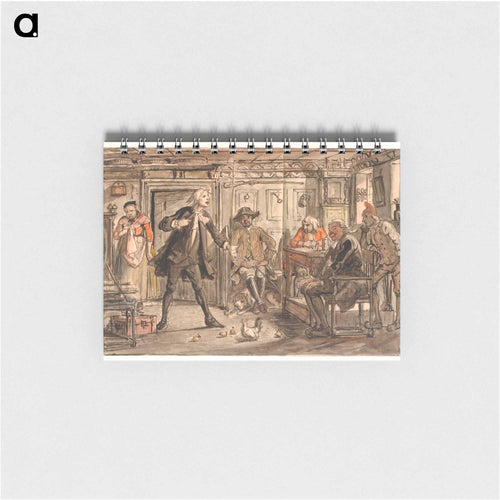 Erasmus Montanus disputes with Per Degn - Wilhelm Marstrand Memo.