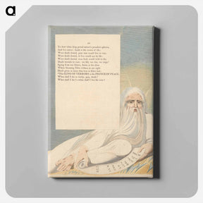 アートパネル-Young's Night Thoughts, Page 63, This King of Terrors Is the Prince of Peace - ウィリアム ブレイク Canvas.