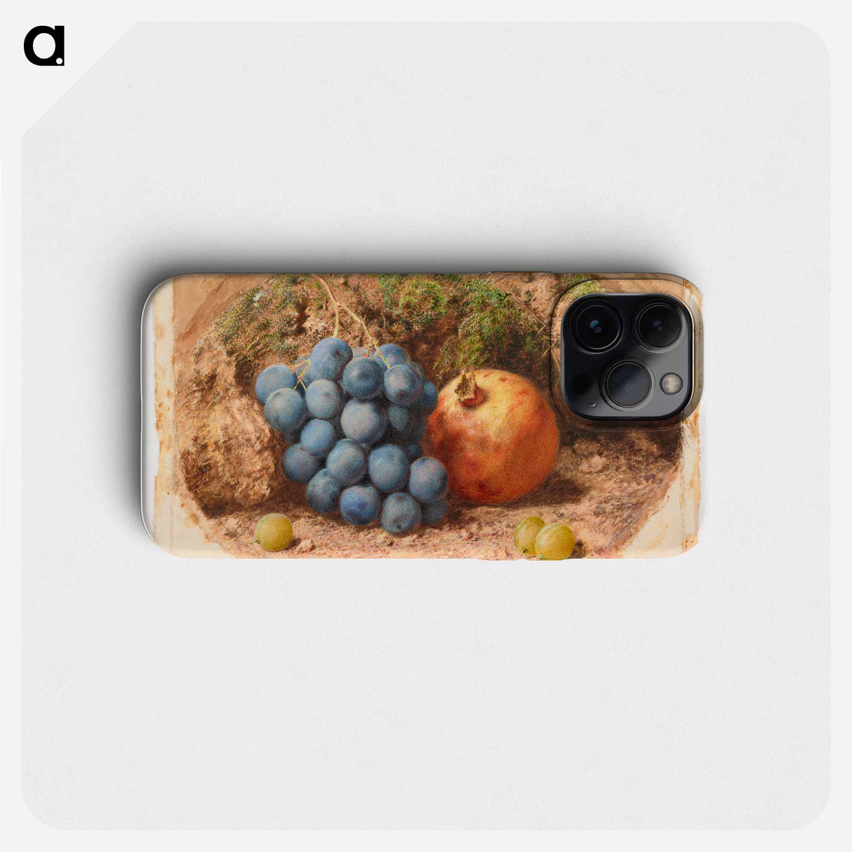 Still Life with Grapes and a Pomegranate - ウィリアム ヘンリー ハント Phone Case.