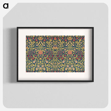 Violet and Columbine - William Morris Poster.