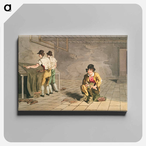 Illustration of the preemer boy from The Costume of Yorkshire - 19世紀のヨークシャー Canvas.