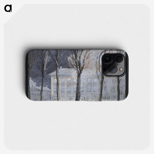 The fire in the house of the French Ambassador in The Hague - アールト シューマン Phone Case.