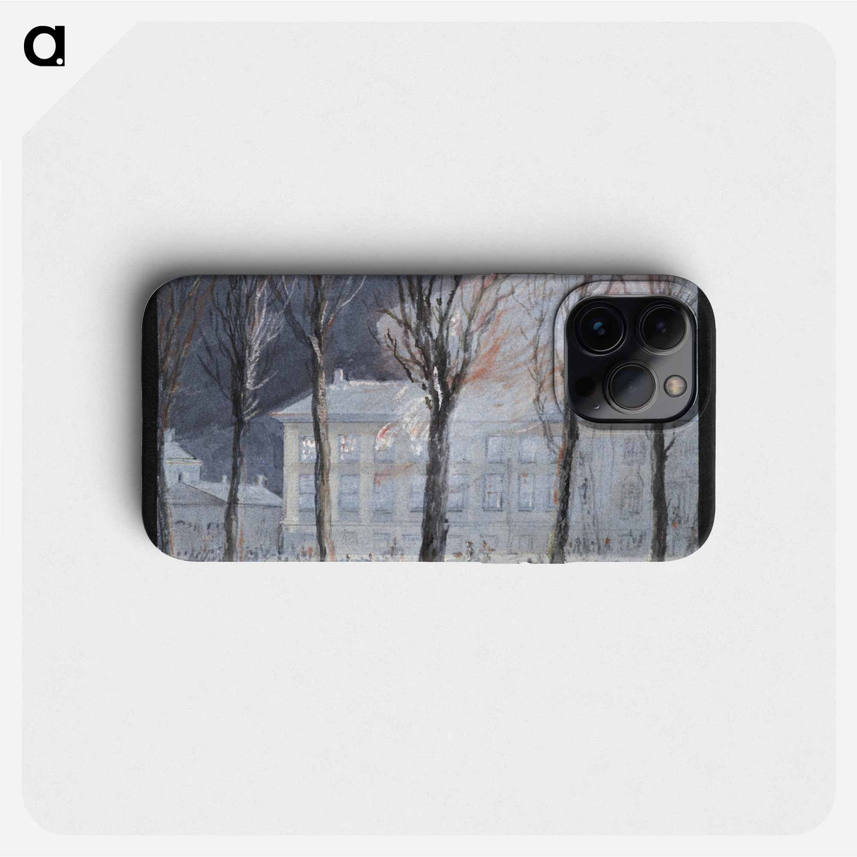The fire in the house of the French Ambassador in The Hague - アールト シューマン Phone Case.