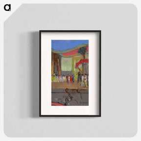 アートポスター-Scene Design for Opera - 不思議の国のアリス Poster.