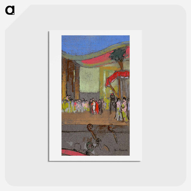 アートポストカード-Scene Design for Opera - 不思議の国のアリス Postcard.