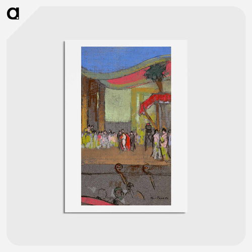 Scene Design for Opera - 不思議の国のアリス Postcard.